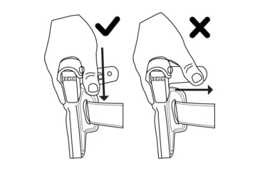 Image of Galco Wraith 2 Belt/Paddle Holster, Colt 3in 1911, Black, Left, W2-425RB