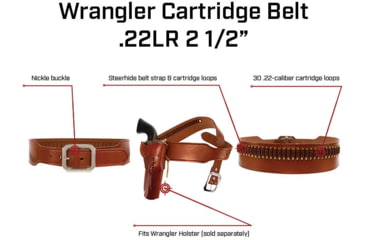 Image of Galco Wrangler Cartridge Belt, Tan, 34, W-WR45-34