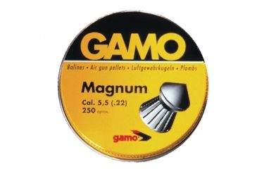 Image of Gamo Air Rifles Gamo Magnum Pellets .22 Caliber Spire Point Double Ring 250 Per Tin 632022554
