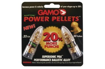 Image of Gamo Air Rifles PBA Raptor Pellets Lead Free .22 Caliber 50 Per Box 632264554