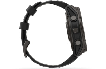 Image of Garmin Fenix 8 Pro Unisex Watches, 51mm Case Diameter, Titanium Bezel, Black/Pebble Gray Silicone Band, 010-03199-00