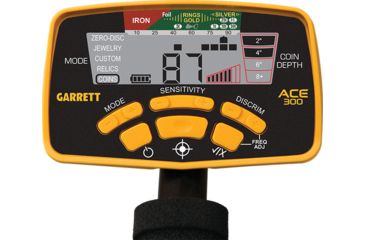 Image of Garrett Ace 300, 7x10 in, Black/Yellow, Medium 1141150