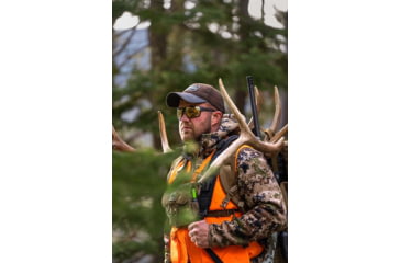 Image of Gatorz Marauder Glasses, Smoke Polarized Lens w/Sunburst Mirror, Black Cerakote, One Size, GZ-12-413