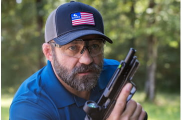 Image of Gatorz Milspec Ballistic Z87.1 Sunglasses, Black Cerakote Frame, Photochromic Lens , Blackout Logo, One Size, GZ-10-404