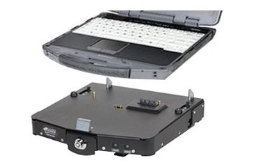 Image of General Dynamics GD8200 Docking Station W/Auto Lock, Dual Rf From Gamber Johnson - (GD8200), Black 50-0207-001R