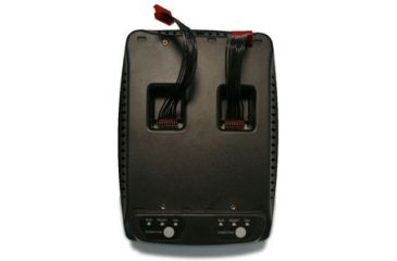 Image of General Dynamics Universal 2-Bay Battery Charger - Base Only, Battery Holders Sold Separately (GD8200), Black 62-0629-001R