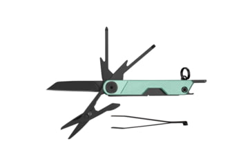 Image of Gerber Armbar Mini Multi-Tool, 1.5in Black Oxide Plain Blade, Mint Green Aluminum Handle, GB-1072682