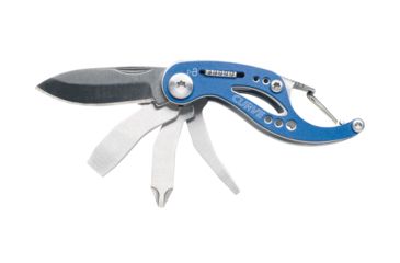 Image of Gerber Curve Multifunction Keychain Tool, Blue - Clam Pack