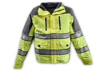 Image of Gerber Outerwear Eclipse SX - Ansi 107 with Soft Shell Liner Jacket, Navy - Lime, XXLL 70RX1/L XXLL