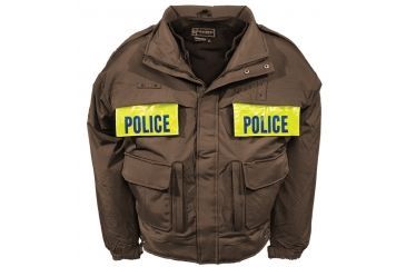 Image of Gerber Outerwear Enforcer SX Jacket with Pull Down Panels - Interchange Zip, Brown, Small, Regular 71QX5 SR