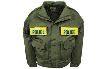 Image of Gerber Outerwear Enforcer SX Jacket with Pull Down Panels - Interchange Zip, Olive Green, Small, Regular 71QXM SR