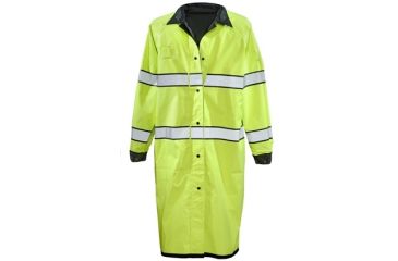 Image of Gerber Outerwear Pro Dry Reversible Rain Coat - Ansi 107 Class III, Black - Lime, SR 70C3/L SR