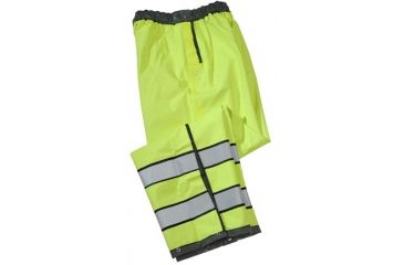 Image of Gerber Outerwear Pro Dry Reversible Rain Pant - Ansi 107 Class E, Black - Lime, SR 70D3/L SR
