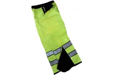 Image of Gerber Outerwear Typhoon Reversible Rain Pant, ANSI 107, Black / Lime, Small, Regular 70U3/L SR