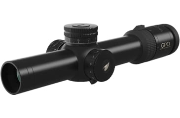 Image of German Precision Optics GPOTAC 8X LPVO Rifle Scope, 1-8x24mm, 34mm Tube, FFP, HSi Reticle, Black Matte, RT820