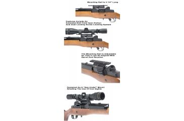 Image of GG&amp;G Ruger Mini 14 Side Scope Mount, Black GGG-1519