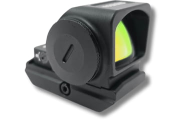 Image of Gideon Optics Granite MOS Competition 1x 28.33x22.5mm Reflex Red Dot Sight, 8 MOA Green Dot Reticle, Black, GTMOS-CO-GN