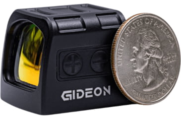 Image of Gideon Optics Valor Mini Micro 1x 20.5x16mm Reflex Red Dot Sight, 3 MOA Dot Reticle, Black, VLMINI-RD
