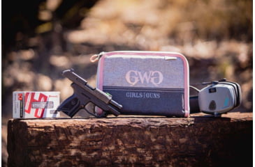 Image of Girls With Guns 9072 Roses Are Gold Made Of Polyester With Gray Finish &amp; Rose G