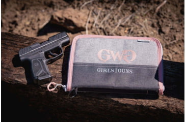 Image of Girls With Guns 9072 Roses Are Gold Made Of Polyester With Gray Finish &amp; Rose G