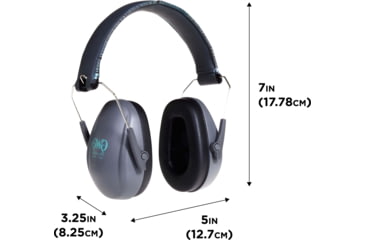 Image of Girls With Guns Assure Protective Safety Glasses &amp; Earmuffs Combo Set, Gray/Teal/Black, One Size, 2388