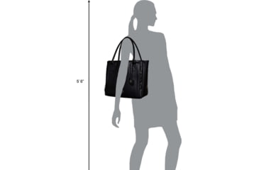 Image of Girls With Guns Cosmic Tote, Lockable Concealed Carry, Black, 15.3 in x 12.5 in x 7 in, 8231