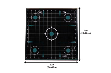 Image of Girls With Guns Gwg Splash Adhesive Sight Grid Target, Teal/Black, 12X12, 15280