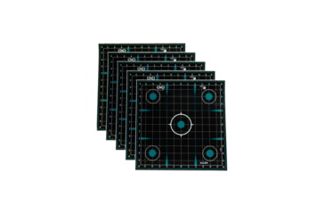 Image of Girls With Guns Gwg Splash Adhesive Sight Grid Target, Teal/Black, 12X12, 15280