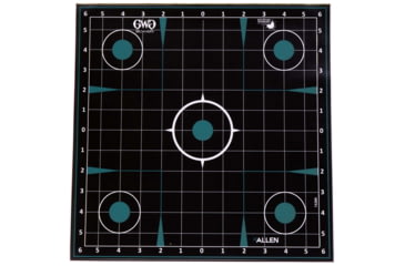 Image of Girls With Guns Gwg Splash Adhesive Sight Grid Target, Teal/Black, 12X12, 15280