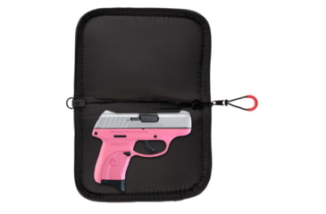 Image of Girls With Guns Handgun Cases, 10 in Long, Full-Size, Lockable Keyring, Ultra-Soft Lining, Foam Padding, Navy w/GWG Freedom Graphic, 9071