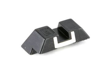 Image of Glock 6.5mm G17/19/22/23/24/26/27/31/32/33/34/35/37/38/39 Fixed Rear Steel Sight, Not G42/G43, White, 6.5mm, GLSP04197