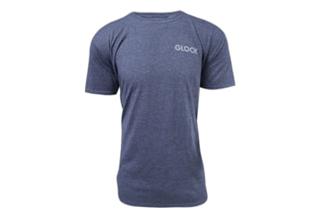 Image of Glock AA75156 American Flag Heather Navy Medium Short Sleeve