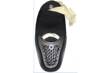 Image of Gould &amp; Goodrich K-Force K80 Handcuff Case/Glove Pouch, Standard Hardware, Black Weave, K80W