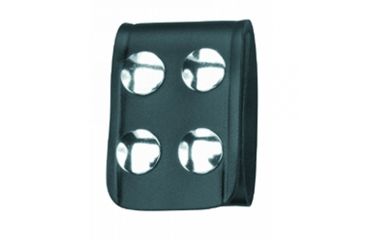 Image of Gould &amp; Goodrich Quad Snap Belt Keeper 4-Pack, Brass, Black, B129-4BR