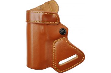 Image of Gould &amp; Goodrich Small of Back Concealment OWB Belt Holster, 1911-Style, 3-3.5in BBl, Left Hand, Chestnut Brown, 806-193LH