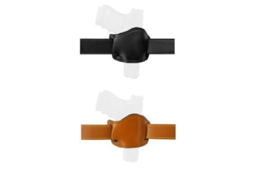 Image of Gould &amp; Goodrich 895-1 LPBS Holster with Body Shield for Beretta Tomcat, Black, Chestnut Brown