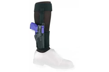 Image of Gould &amp; Goodrich Ankle Holster Plus Garter, Glock 42, Left Hand, Black, B816-G42LH