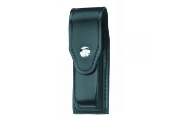 Image of Gould &amp; Goodrich Leather Single Magazine Case, Brass Snap - Colt 1911, Black Weave, B628-2WBR