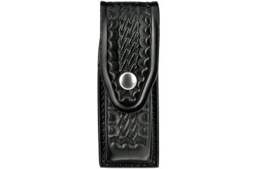 Image of Gould &amp; Goodrich Leather Single Magazine Case, Nickel Snap - Glock 17/19/22, Black Weave, B628-7W