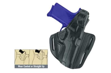Image of Gould and Goodrich Black Three Slot Pancake Concealment Holster B803-40F