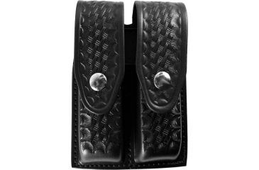 Image of Gould &amp; Goodrich Double Magazine Case w/Snap Closure, Basket, Standard Snap - Glock 20/21, Black, B627-4