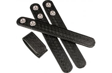 Image of Gould &amp; Goodrich Belt Keepers - 4-Pack , Double Snap, Hidden, Black Weave, K76-4WHS