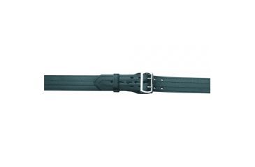Image of Gould &amp; Goodrich Leather Lined Duty Belt, 4 Row Stitched, 56, Brass Buckle, Black, B59-56FL4RBR