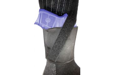 Image of Gould &amp; Goodrich Neoprene Ankle Holster, Small Auto Pistols, Righ Hand, Black, B516-1