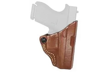 Image of Gould &amp; Goodrich Tension Slide OWB Belt Holster, Glock 42, Right Hand, Chestnut Brown, 897-G42