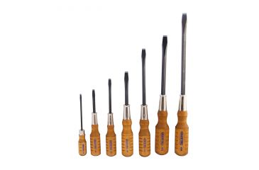Image of Grace USA Screw Screwdriver Set, 7 Pcs, Wood, GRSDWS7