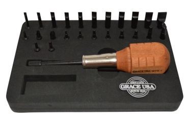 Image of Grace USA Gunsmith Mag Tip Screwdriver Set, 24 Bit, Wood, GRMT24