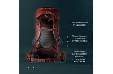 Image of Gregory Baltoro 65L Pack, Brick Red, Medium, 141300-1129
