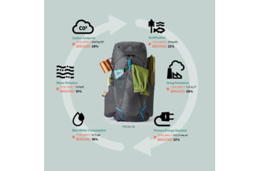 Image of Gregory Facet 55L Backpack - Womens, Sunset Grey, Medium, 141322-5586