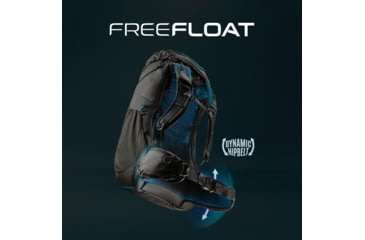 Image of Gregory Focal 48L Backpack, Ozone Black, Large, 141325-7416